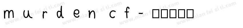 murden cf字体转换
